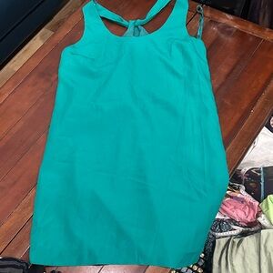 J. Crew Factory Teal Sleeveless Dress